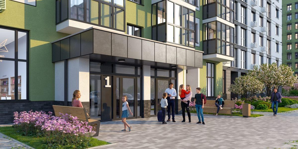 Вход в&nbsp;подъезд