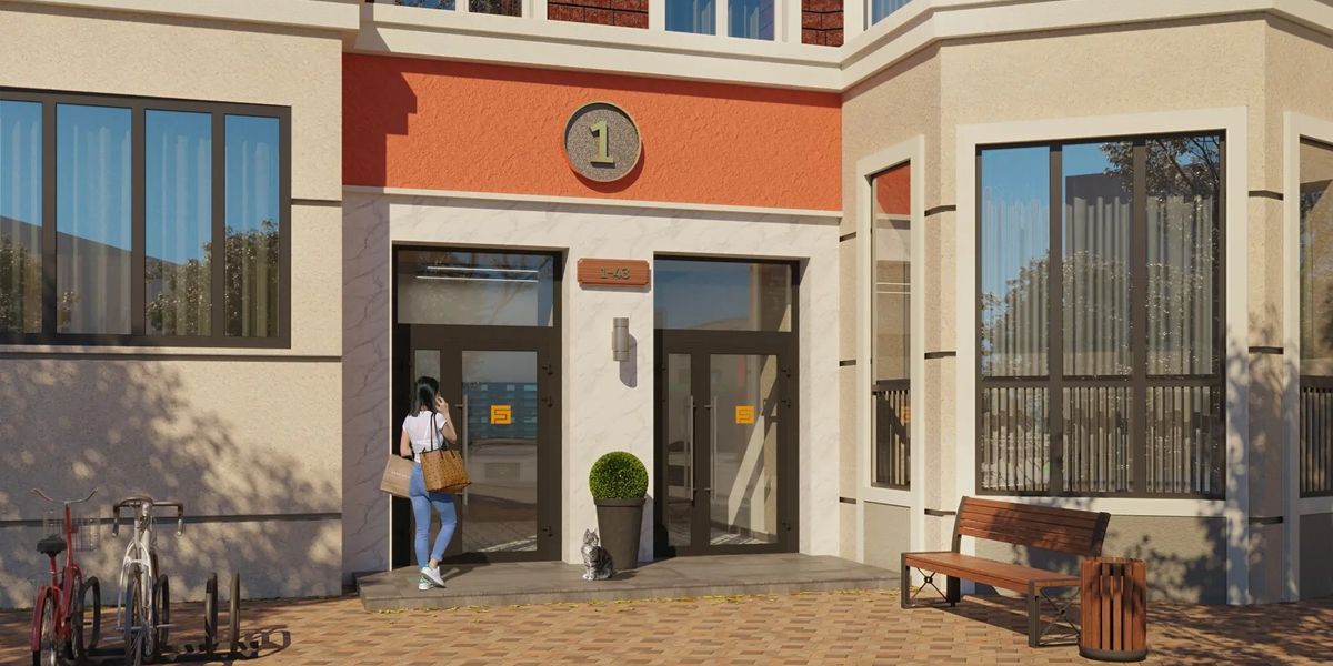 Вход в&nbsp;подъезд