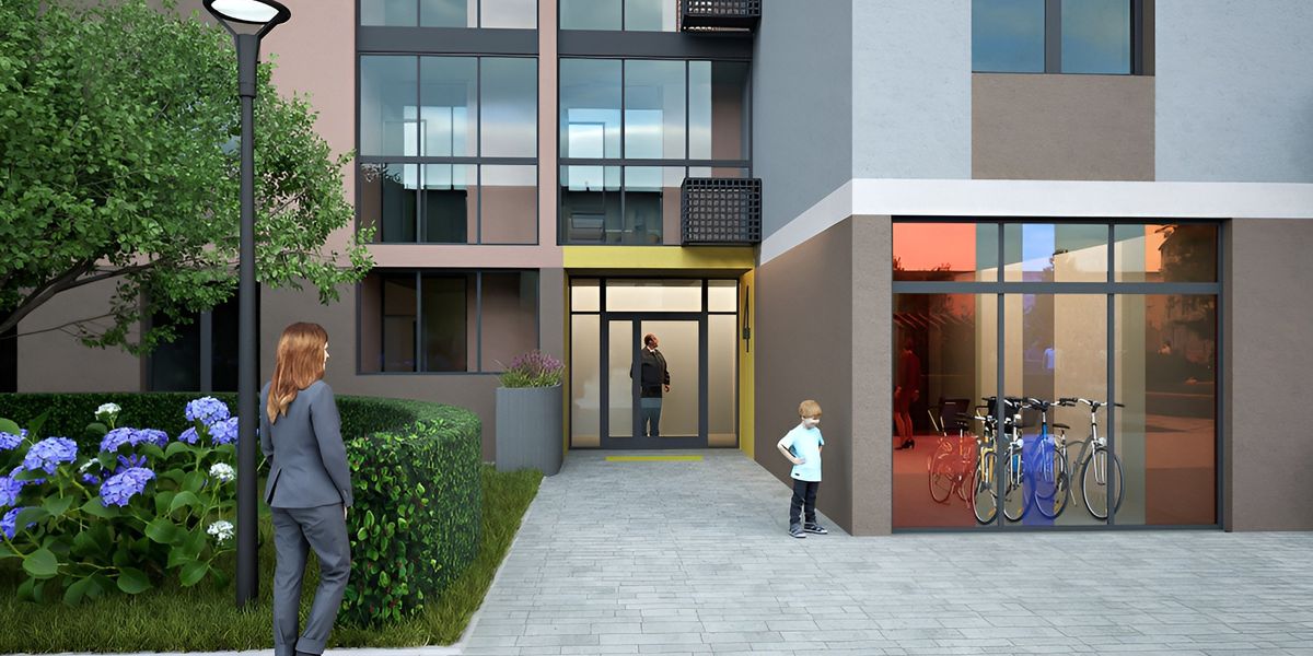 Вход в&nbsp;подъезд