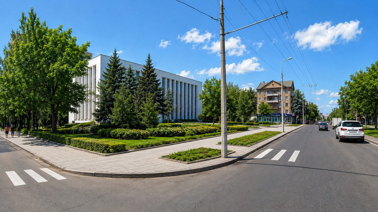 Донецк, Калининский районный совет, бульвар Шевченко (генерация)