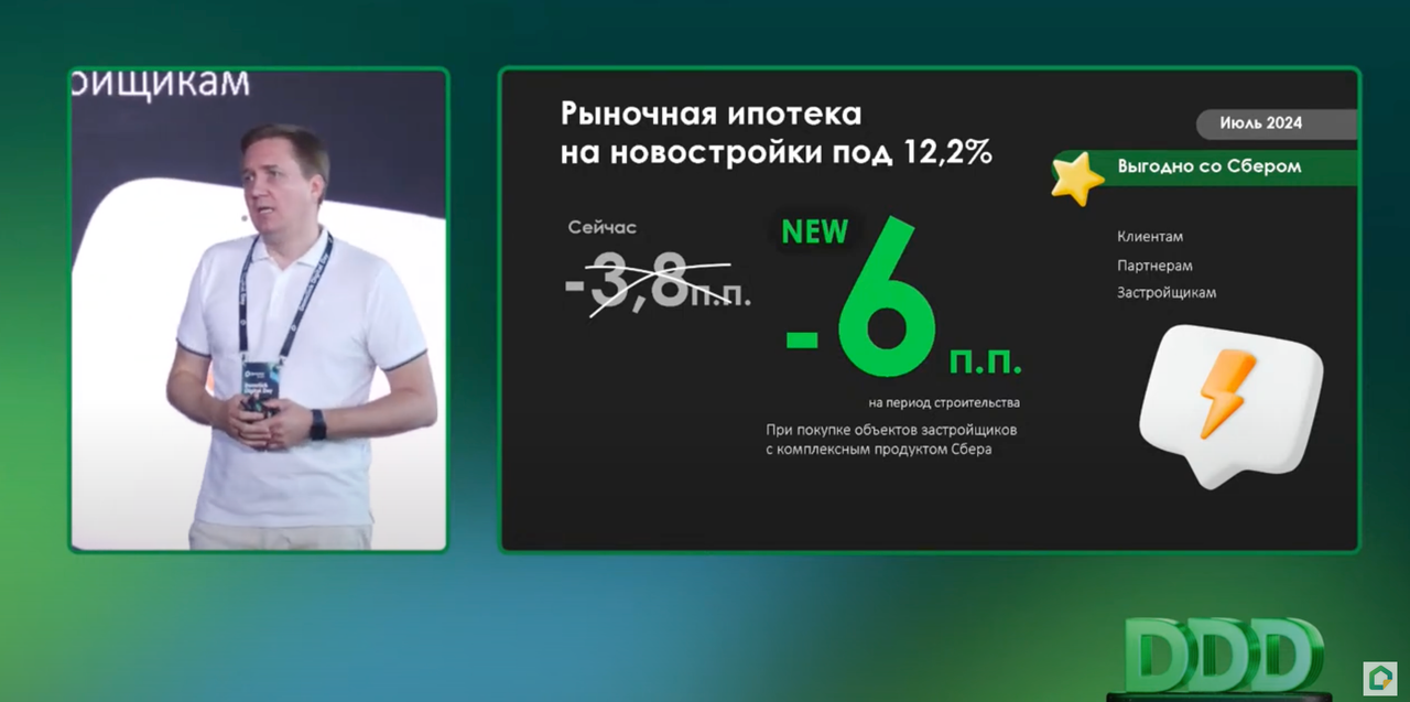 Рыночная ипотека 12,2% от Сбербанк