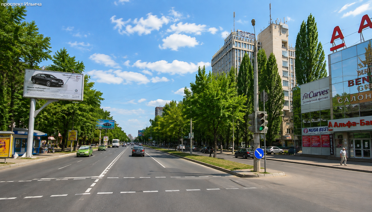 Донецк, проспект Ильича, (генерация)