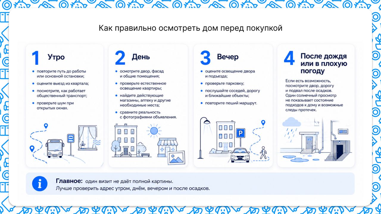 Как правильно осмотреть дом перед покупкой