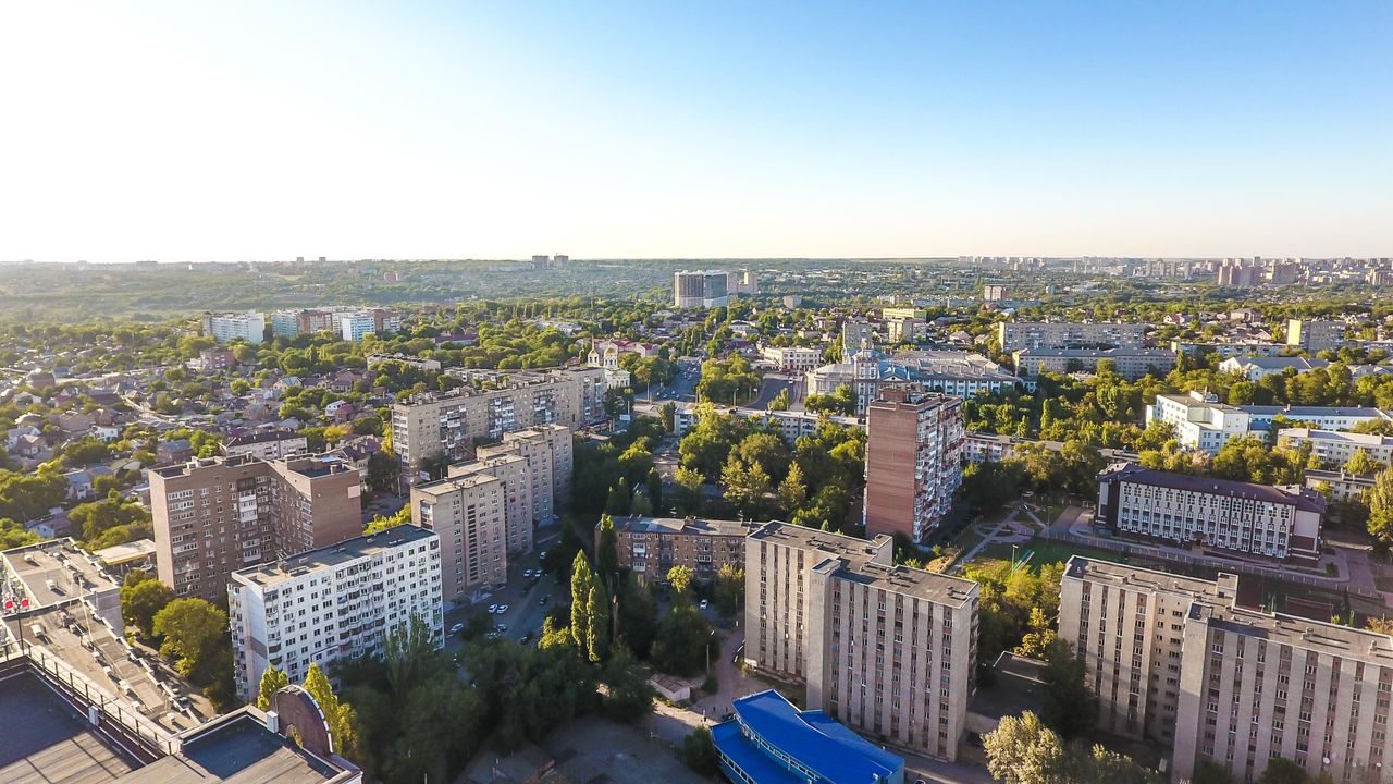 Октябрьский, Вид в сторону РИИЖТ, вид на город, ростов-на-дону