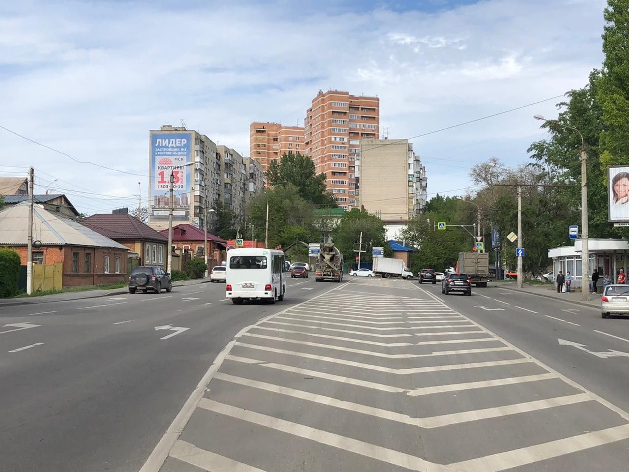 ул. Таганрогская, Каменка, Ростов-на-Дону, поворот направо - в центр