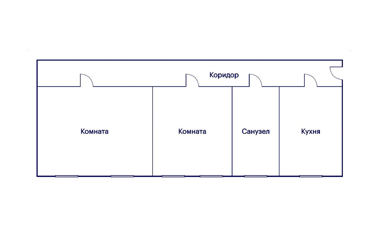 Квартира с планировкой «гребенка»