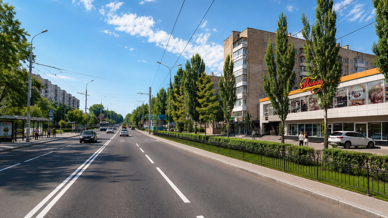 Донецк, просп. Ильича (генерация)