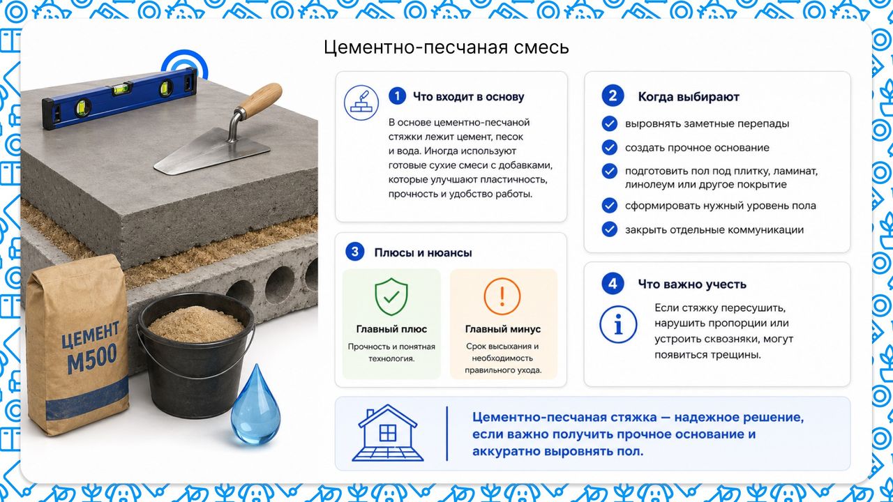 Цементно-песчаная смесь