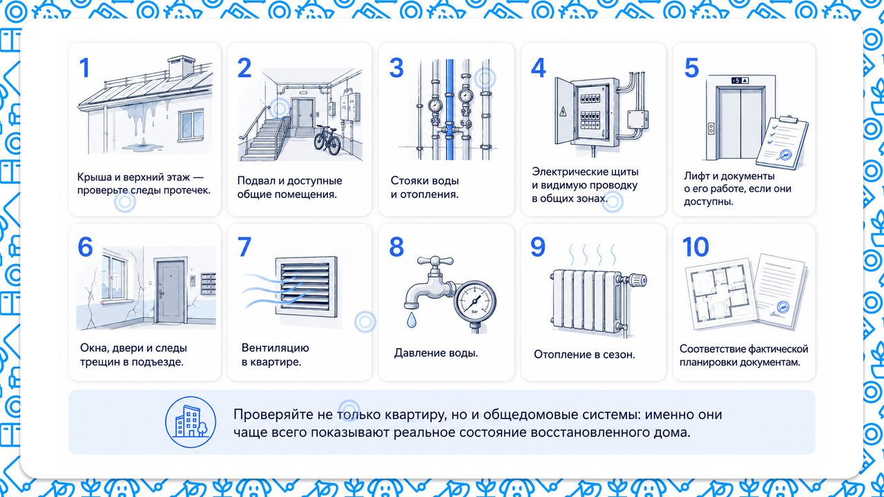Как осматривать восстановленный дом