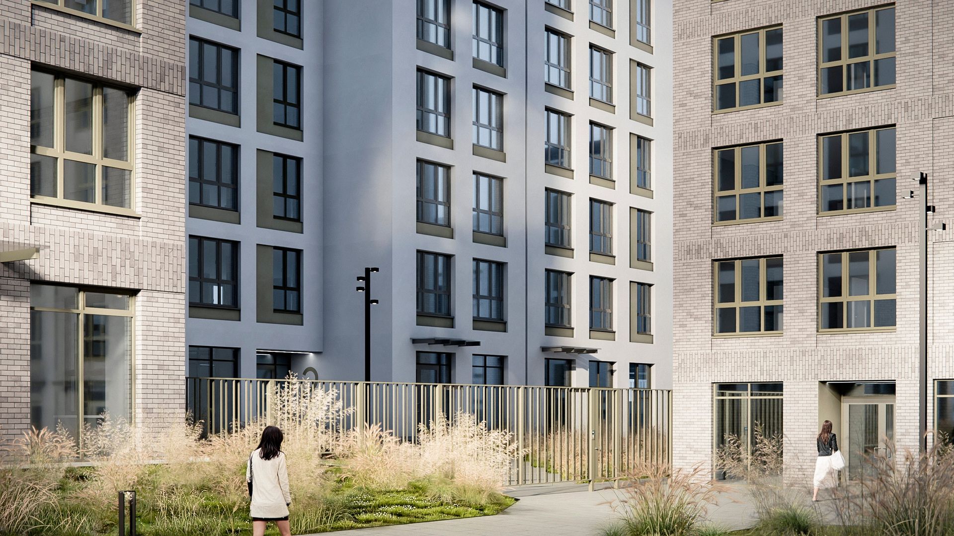 Закрытая территория в ЖК Ритмы города по ул. Спортивная