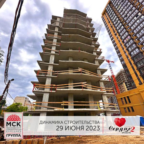 Ход строительства ЖК «Сердце Ростова 2» за Июнь 2023 г., фото №4