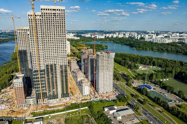 Ход строительства ЖК «Вейв» за Июль 2024 г., фото №2