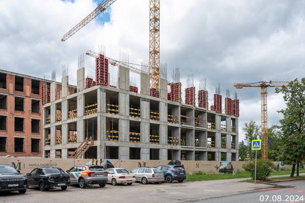 Ход строительства ЖК «Михалковский» за Август 2024 г., фото №4