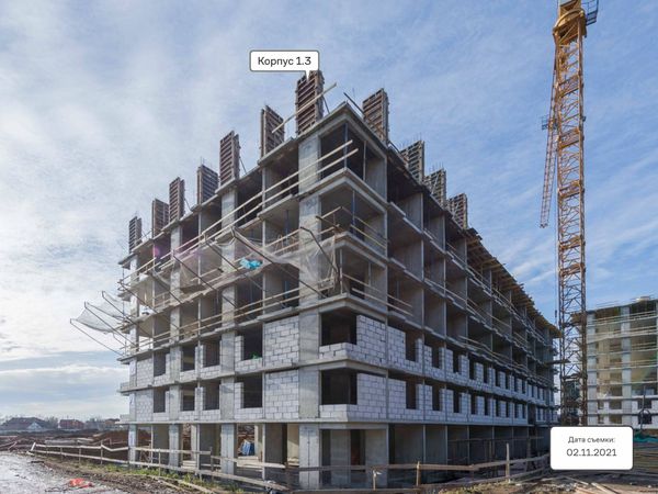 Ход строительства ЖК «Тропарево Парк» за Ноябрь 2021 г., фото №2