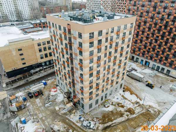 Ход строительства ЖК «Большая Академическая 85» за Март 2023 г., фото №3