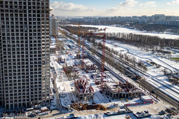Ход строительства ЖК «Вейв» за Февраль 2024 г., фото №3
