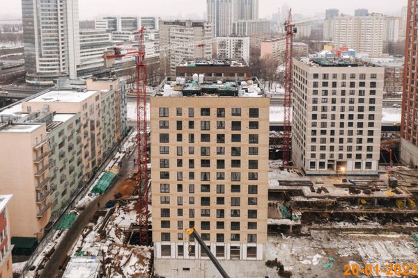 Ход строительства ЖК «Барклая 6» за Январь 2023 г., фото №4