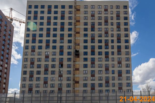 Ход строительства ЖК «Юнино» за Апрель 2024 г., фото №4