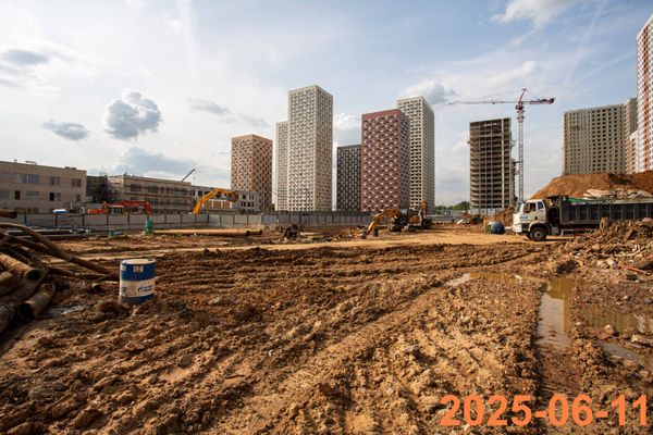 Ход строительства ЖК «Кавказский бульвар 51» за Июнь 2025 г., фото №4
