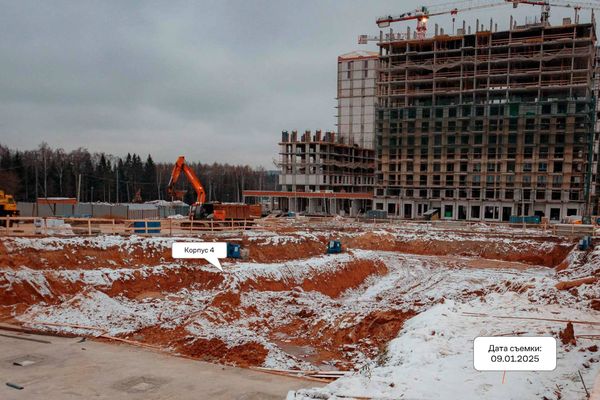 Ход строительства ЖК «Квартал Марьино» за Январь 2025 г., фото №5