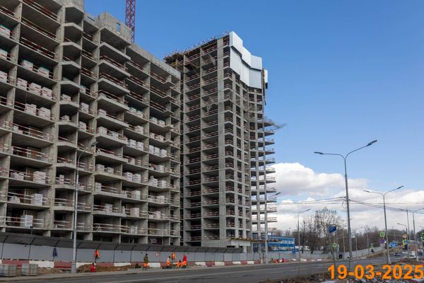 Ход строительства ЖК «Москворечье» за Март 2025 г., фото №5