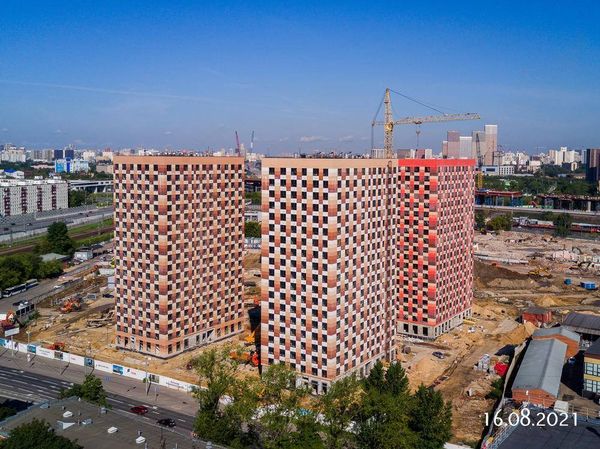 Ход строительства ЖК «Большая Академическая 85» за Август 2021 г., фото №4