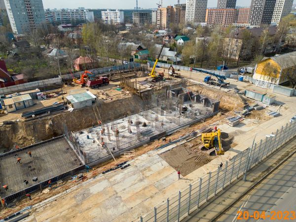 Ход строительства ЖК «Юнино» за Апрель 2023 г., фото №4