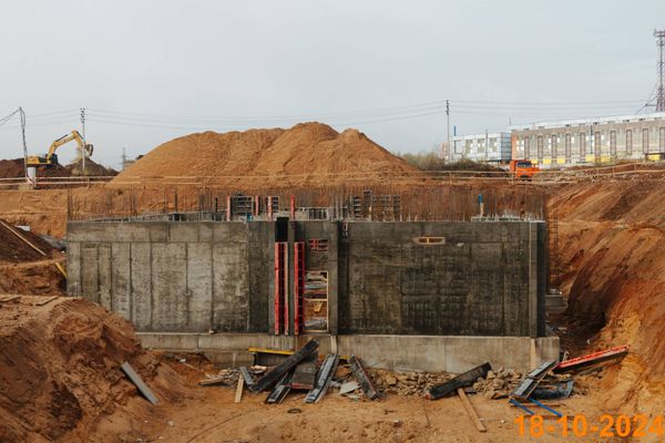 Ход строительства ЖК «Зелёный парк» за Октябрь 2024 г., фото №3