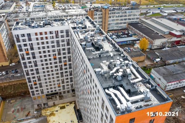 Ход строительства ЖК «Амурский парк» за Октябрь 2021 г., фото №2