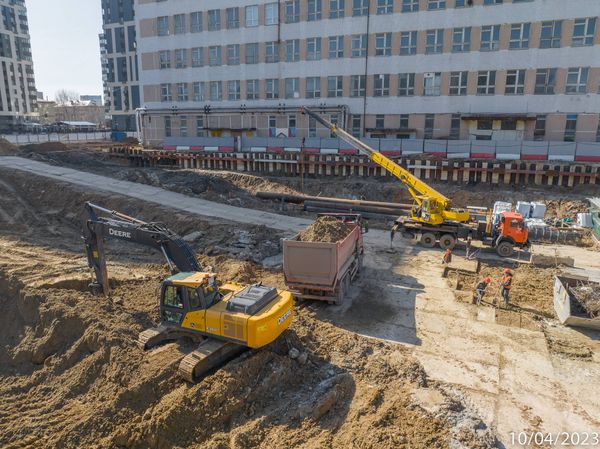 Ход строительства ЖК «Петровский парк II» за Апрель 2023 г., фото №4