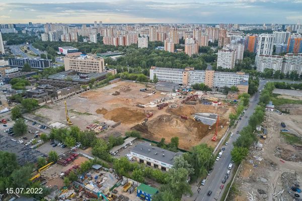 Ход строительства ЖК «Дмитровское небо» за Июль 2022 г., фото №5