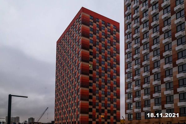 Ход строительства ЖК «Большая Академическая 85» за Ноябрь 2021 г., фото №2