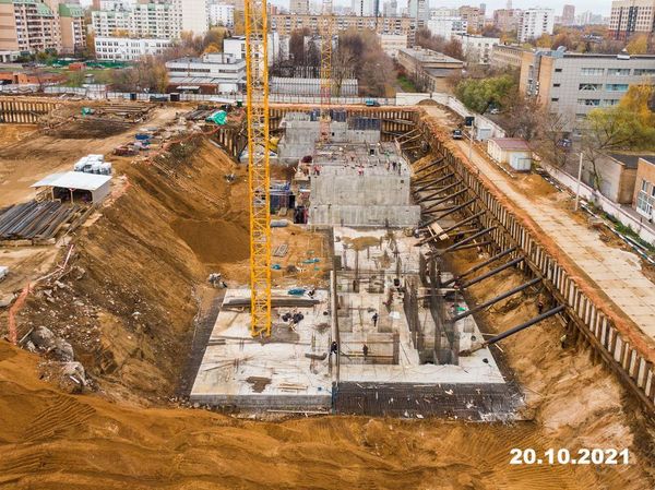Ход строительства ЖК «Кронштадтский 9» за Октябрь 2021 г., фото №3
