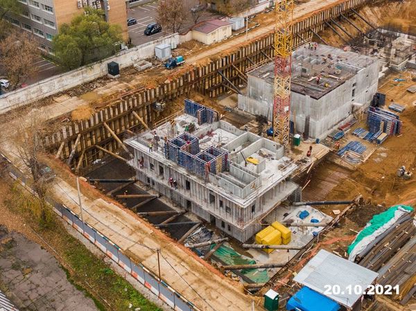Ход строительства ЖК «Кронштадтский 9» за Октябрь 2021 г., фото №4