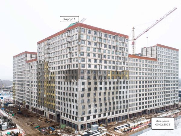 Ход строительства ЖК «Молжаниново» за Февраль 2023 г., фото №2