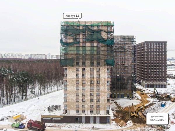 Ход строительства ЖК «Тропарево Парк» за Декабрь 2022 г., фото №5