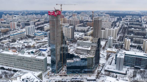 Ход строительства ЖК «Обручева 30» за Январь 2026 г., фото №2