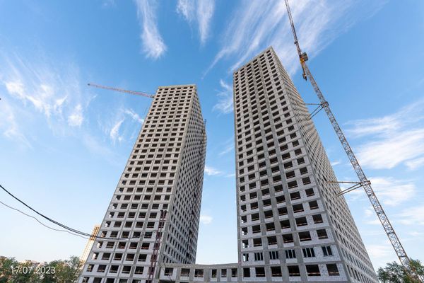 Ход строительства ЖК «Дмитровское небо» за Июль 2023 г., фото №2