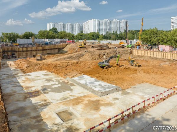 Ход строительства ЖК «Варшавские ворота» за Июль 2023 г., фото №3