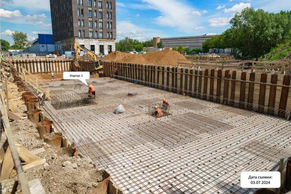 Ход строительства ЖК «Квартал на воде» за Июль 2024 г., фото №3