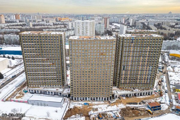 Ход строительства ЖК «Парксайд» за Март 2024 г., фото №2