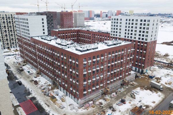 Ход строительства ЖК «Саларьево парк» за Февраль 2022 г., фото №5