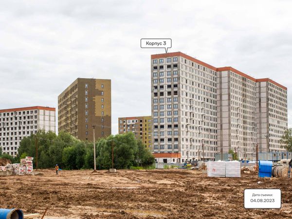 Ход строительства ЖК «Молжаниново» за Август 2023 г., фото №4