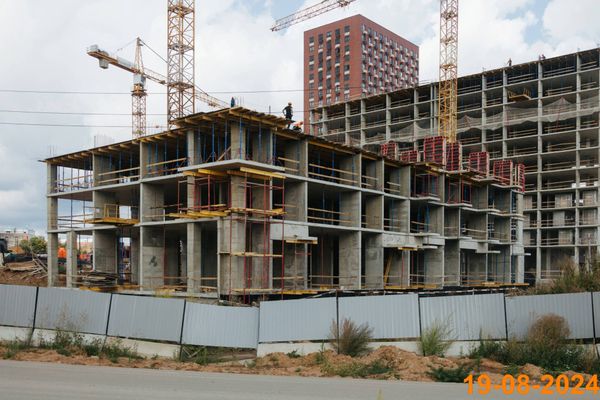 Ход строительства ЖК «Зелёный парк» за Август 2024 г., фото №4