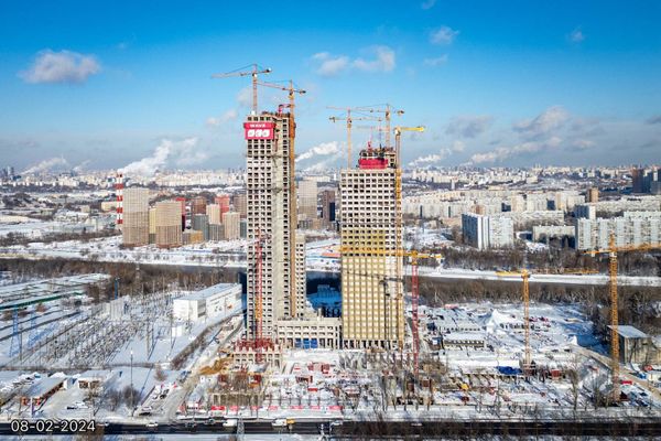 Ход строительства ЖК «Вейв» за Февраль 2024 г., фото №2