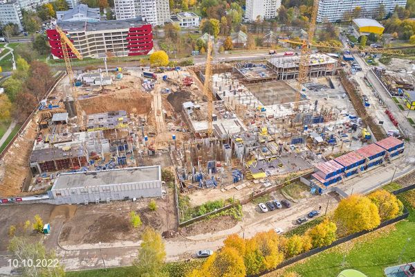Ход строительства ЖК «Парксайд» за Октябрь 2022 г., фото №2