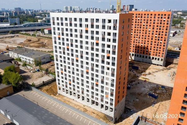 Ход строительства ЖК «Амурский парк» за Август 2021 г., фото №4