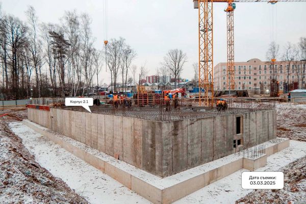Ход строительства ЖК «Ольховый Квартал» за Март 2025 г., фото №4