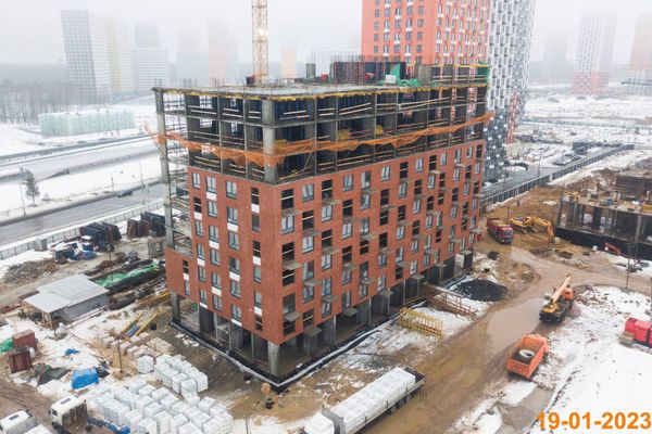 Ход строительства ЖК «Саларьево парк» за Январь 2023 г., фото №3