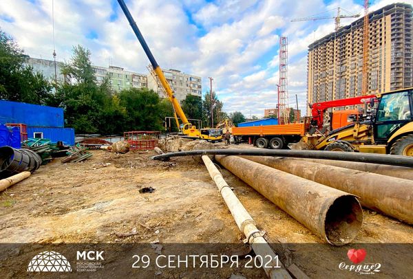 Ход строительства ЖК «Сердце Ростова 2» за Октябрь 2021 г., фото №3